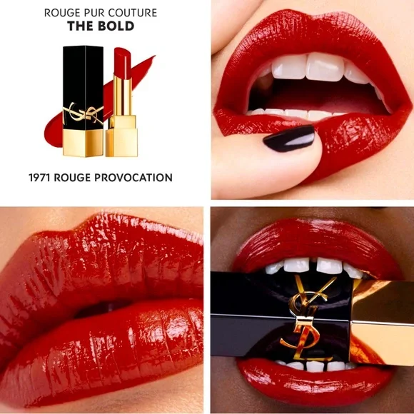 5 for 25⚡️YSL The Bold High Pigment Lipstick in 1971 Rouge Provocation 0.8g - Picture 4 of 13